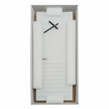 Parrot Glass Clock With Notes 200x580mm White CG2058W