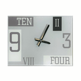 Parrot Glass Clock 210x300mm Grey CG3020L