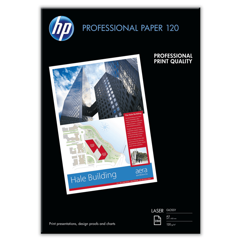 HP CG969A Printing Paper A3 (297x420mm) Gloss 250 Sheets White