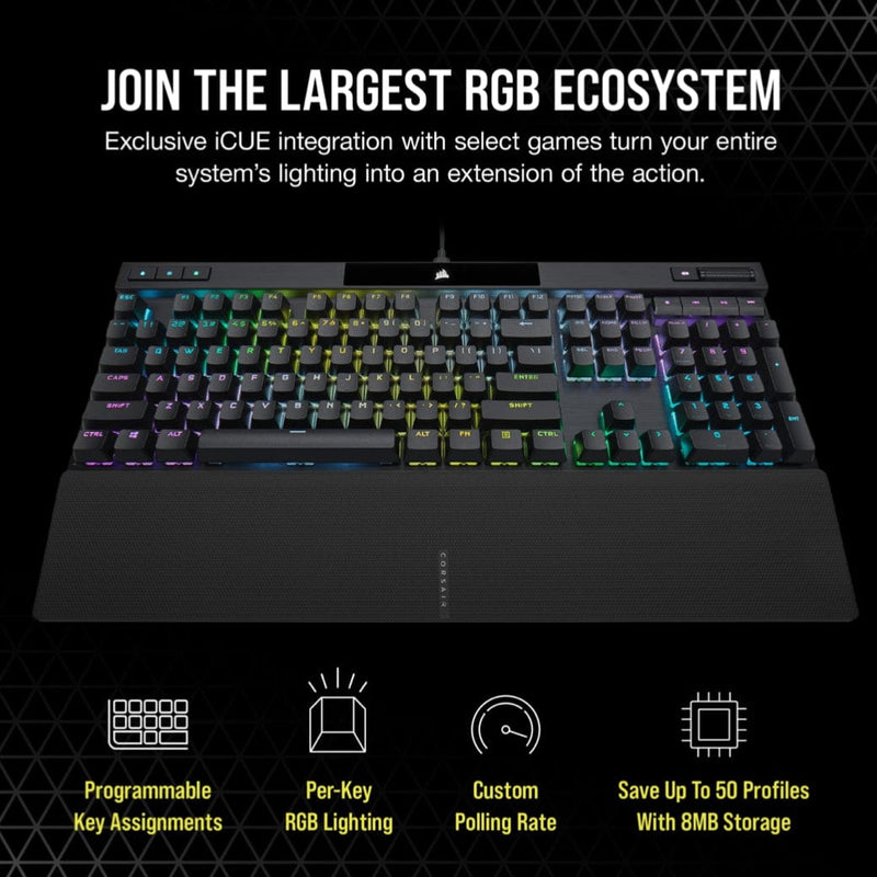 Corsair K70 RGB Pro Mechanical Gaming Keyboard Cherry MX Speed CH-9109414-NA