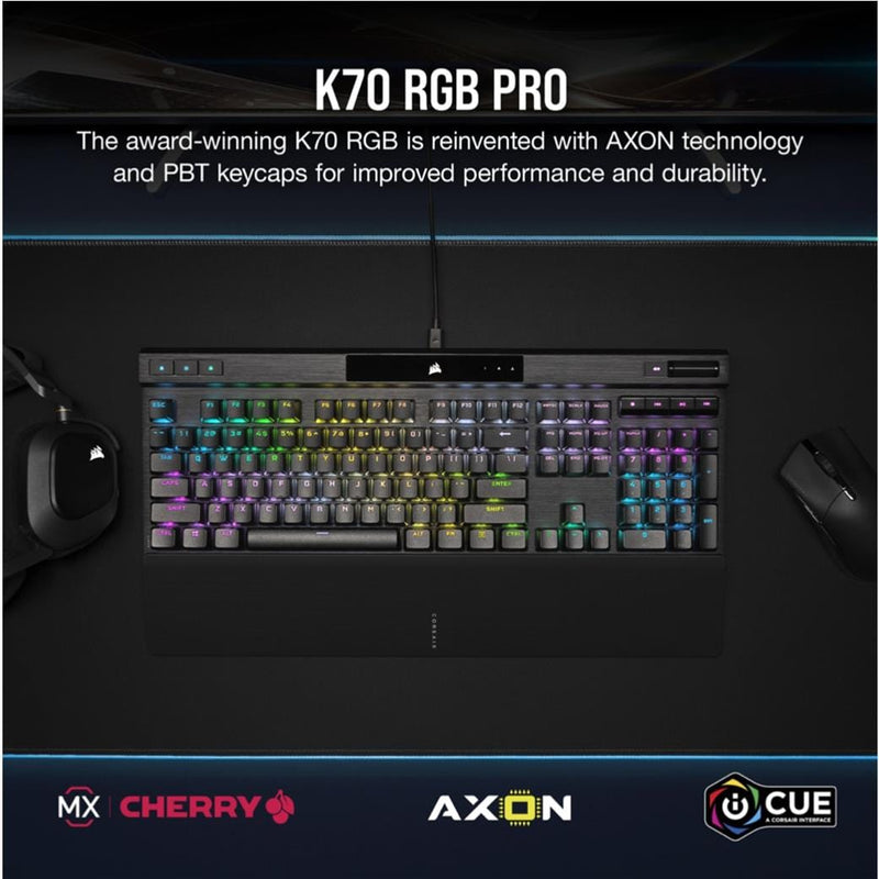 Corsair K70 RGB Pro Mechanical Gaming Keyboard Cherry MX Speed CH-9109414-NA