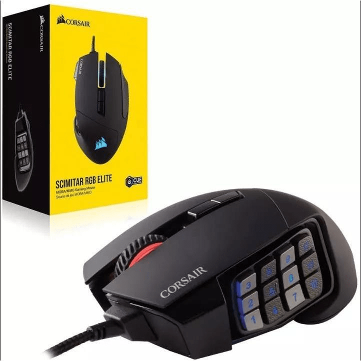 Corsair SCIMITAR RGB ELITE USB Type-A Optical 18000dpi Gaming Mouse CH-9304211-AP