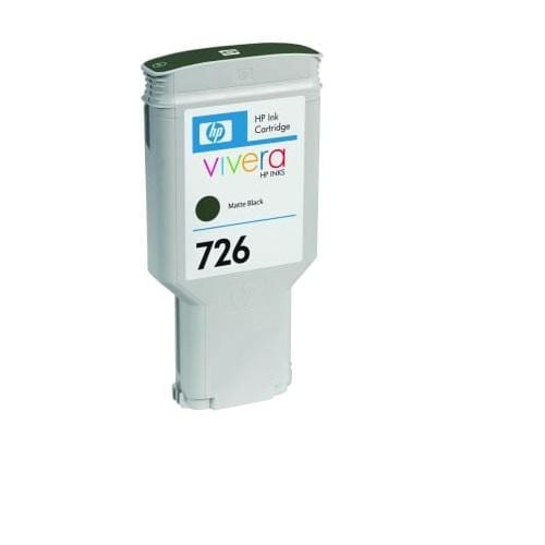 HP 726 300-ml DesignJet Matte Black Printer Ink Cartridge Original CH575A Single-pack