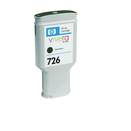 HP 726 300-ml DesignJet Matte Black Printer Ink Cartridge Original CH575A Single-pack