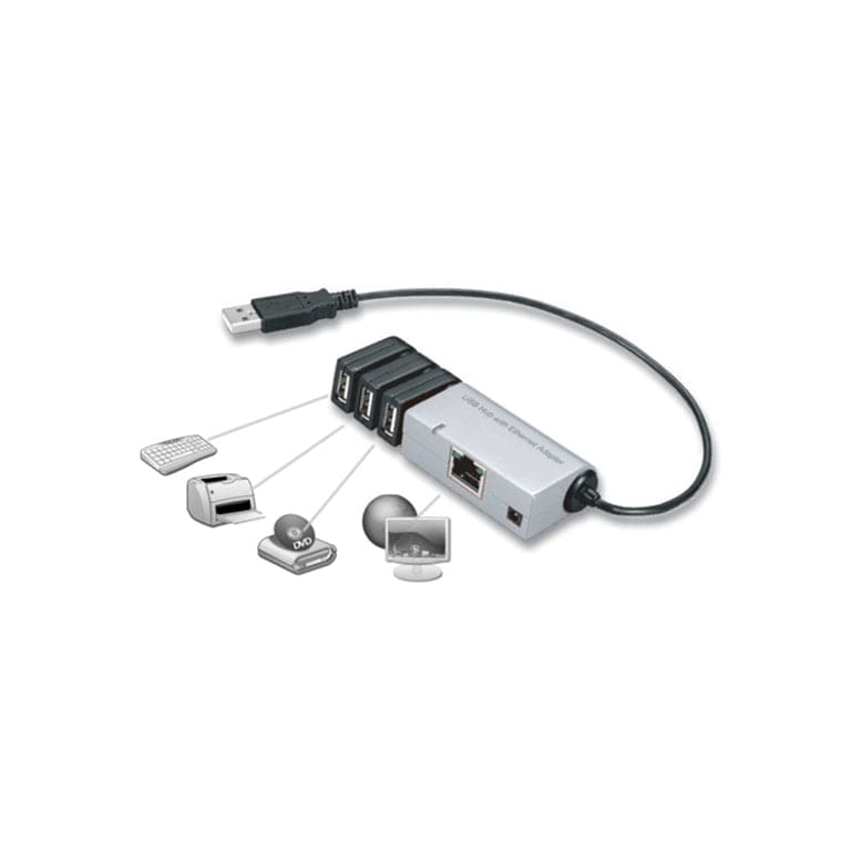 Okion High Speed USB and Ethernet Enabled Mini Docking Station CHB265U2