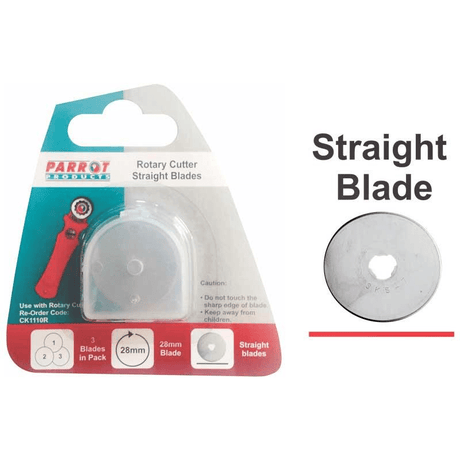 Parrot Craft Knife Rotary Blades 28mm Straight CK1111