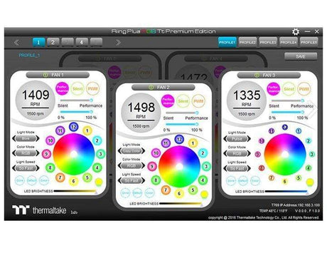 Thermaltake Riing Plus Computer Case Fan 120mm Multicolour 1500rpm CL-F053-PL12SW-A
