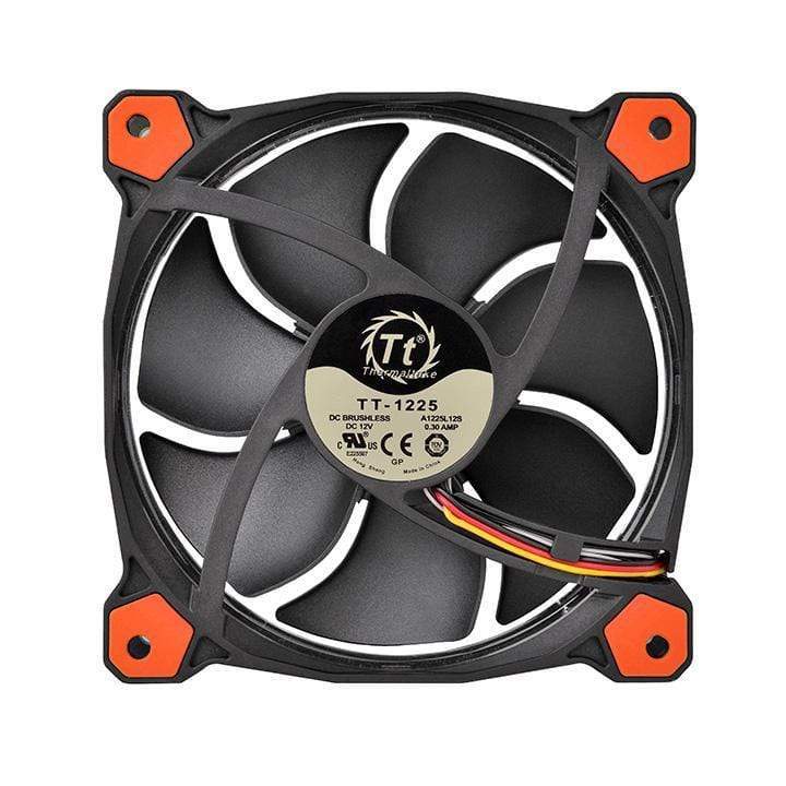 Thermaltake Riing 12 Computer Case Fan 120mm Black and Red 1500rpm CL-F055-PL12RE-A