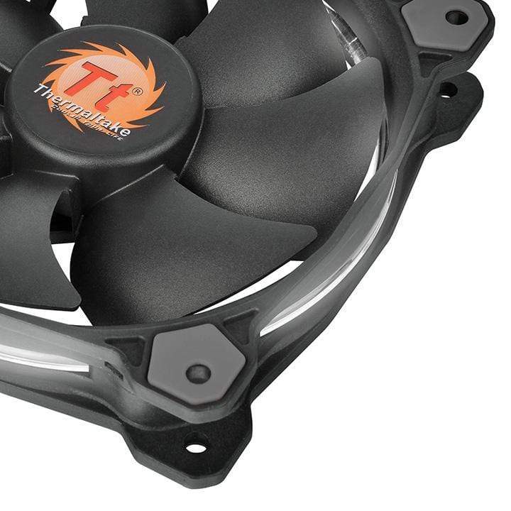 Thermaltake Riing 12 Computer Case Fan 120mm Black and White 1500rpm CL-F055-PL12WT-A