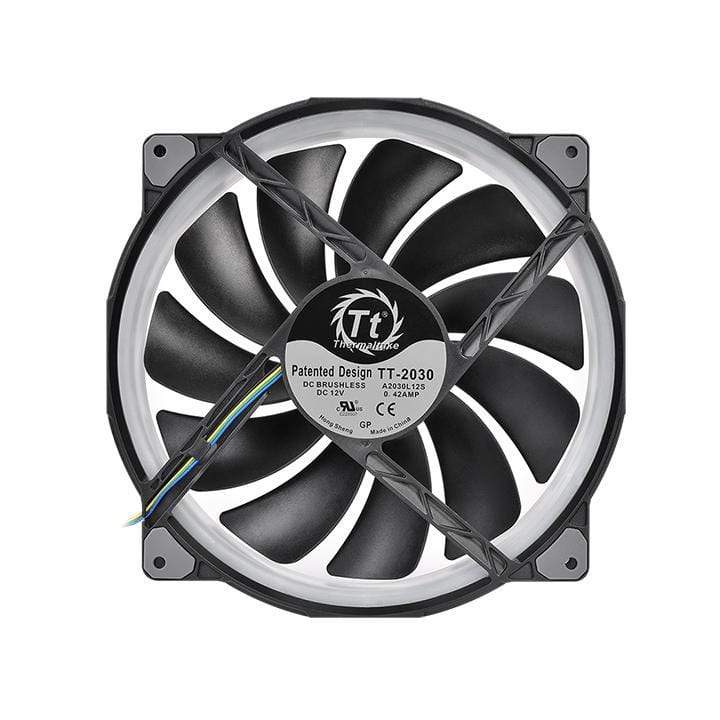 Thermaltake Riing Plus 20 Computer Case Fan 200mm Black 1000rpm CL-F069-PL20SW-A