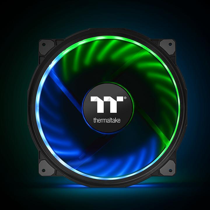 Thermaltake Riing Plus 20 Computer Case Fan 200mm Black 1000rpm CL-F069-PL20SW-A