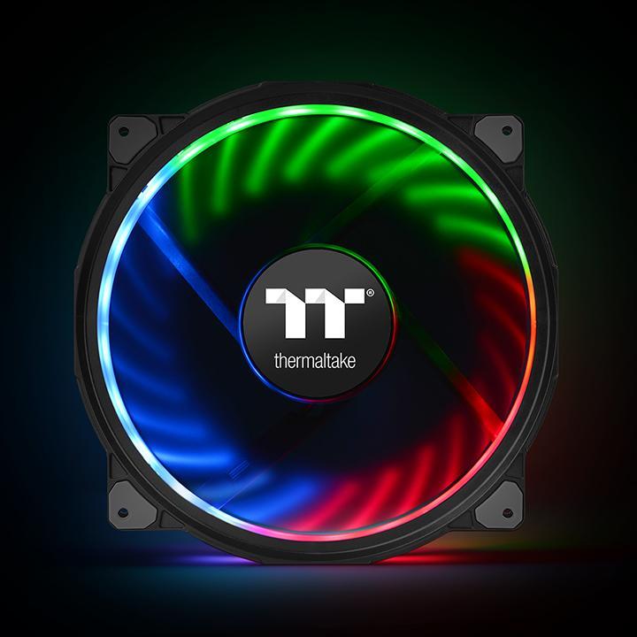 Thermaltake Riing Plus 20 Computer Case Fan 200mm Black 1000rpm CL-F069-PL20SW-A