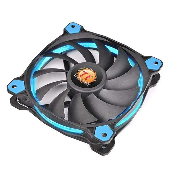 Thermaltake Riing Silent 12 CPU Fan 120mm Black and Blue Silver 1400rpm CL-P022-AL12BU-A