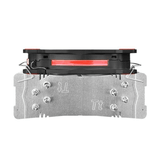 Thermaltake Riing Silent 12 CPU Fan 120mm Black and Red Silver 1400rpm CL-P022-AL12RE-A