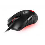 MSI CLUTCH GM08 Optical Gaming Mouse '4200 DPI Optical Sensor, 6 Programmable button, Symmetrical design, Durable switch with 10+ Million Clicks, Weight Adjustable, Red LED'
