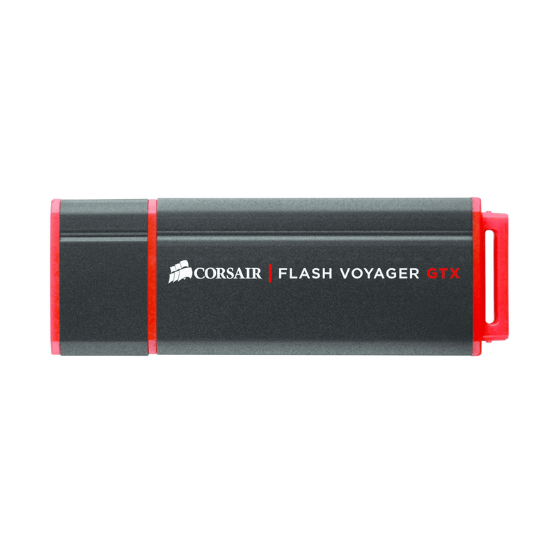 Corsair Flash Voyager GTX 128GB USB 3.2 Gen 1 Type-A Black and Red Drive CMFVYGTX3-128GB