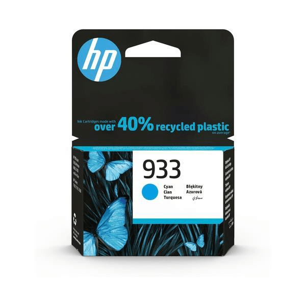 HP 933 Cyan Standard Yield Printer Ink Cartridge Original CN058AE Single-pack
