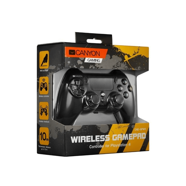 Canyon Wireless Gamepad with Touchpad for PS4 CND-GPW5