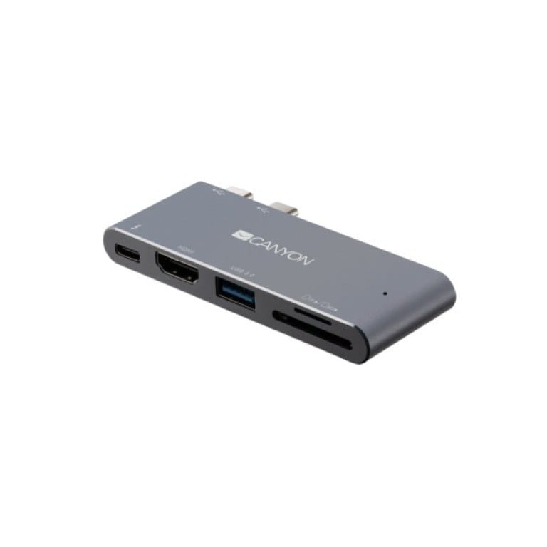 Canyon DS-5 5-in-1 Thunderbolt 3 Docking Station Space Grey CNS-TDS05DG