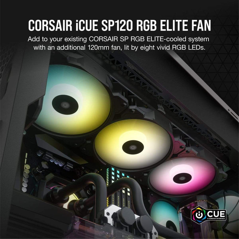 Corsair SP120 RGB ELITE Computer case Fan 12 cm Black 1 pc(s)