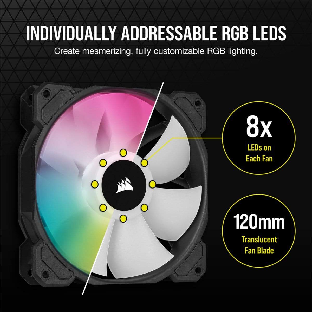 Corsair SP120 RGB ELITE Computer case Fan 12 cm Black 1 pc(s)