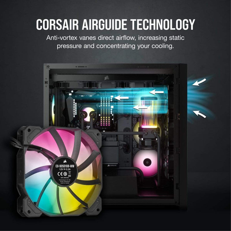 Corsair SP120 RGB ELITE Computer case Fan 12 cm Black 1 pc(s)