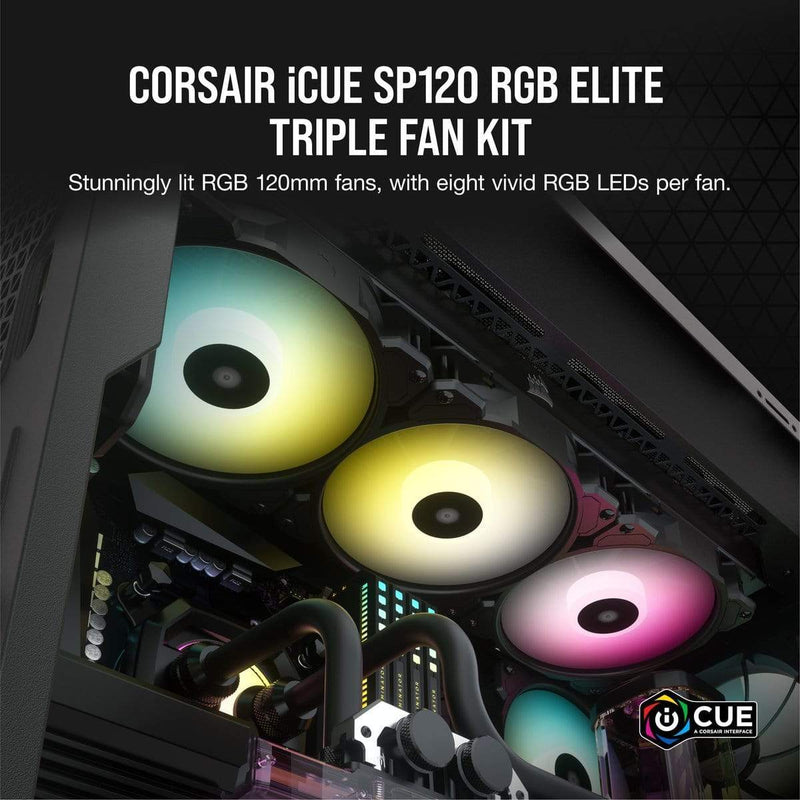 Corsair SP120 RGB ELITE Computer case Fan 12 cm Black 3 pc(s)