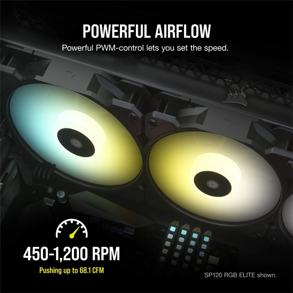 Corsair SP140 RGB ELITE Computer case Fan 14 cm Black 1 pc(s)