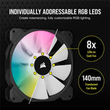 Corsair SP140 RGB ELITE Computer case Fan 14 cm Black 1 pc(s)