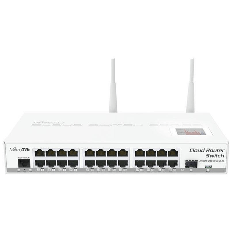 MikroTik CRS125-24G-1S-2HND-IN L3 Switch 24GB/Eth 1FP IN wireless router Gigabit Ethernet Dual-band (2.4 GHz / 5 GHz)