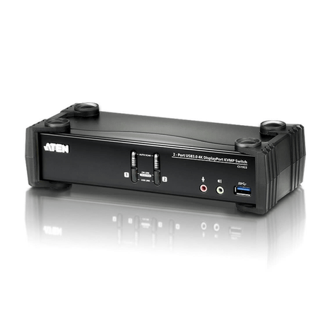 Aten 2-Port USB 3.0 4K DisplayPort KVMP Switch CS1922