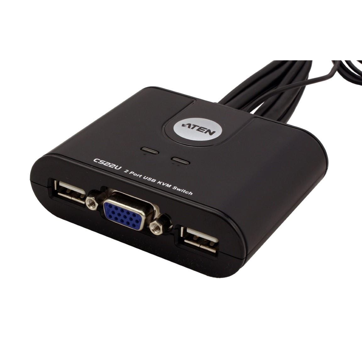 ATEN CS22U KVM Switch Black
