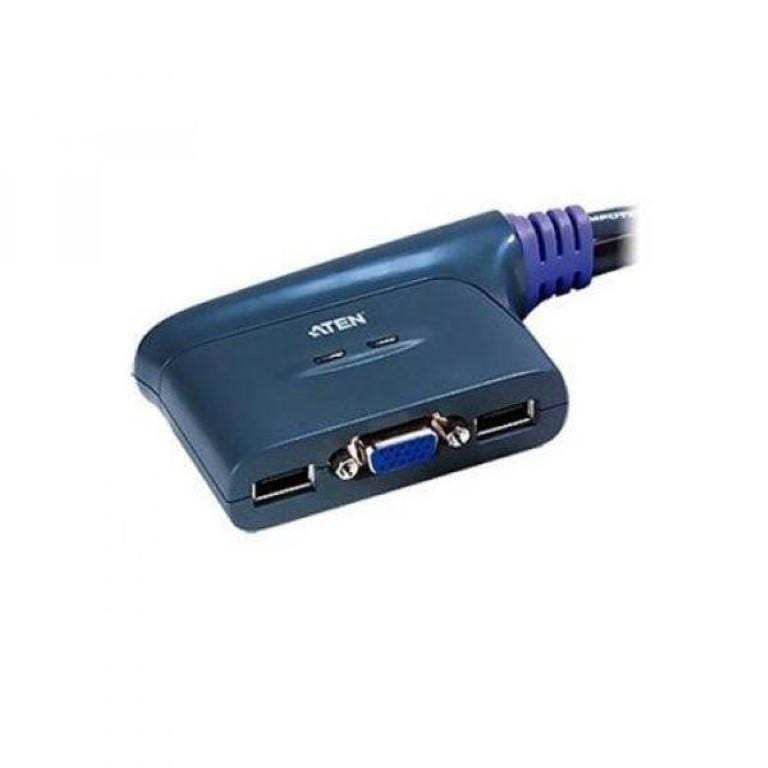 ATEN 2-Port USB KVM Switch Blue CS62U