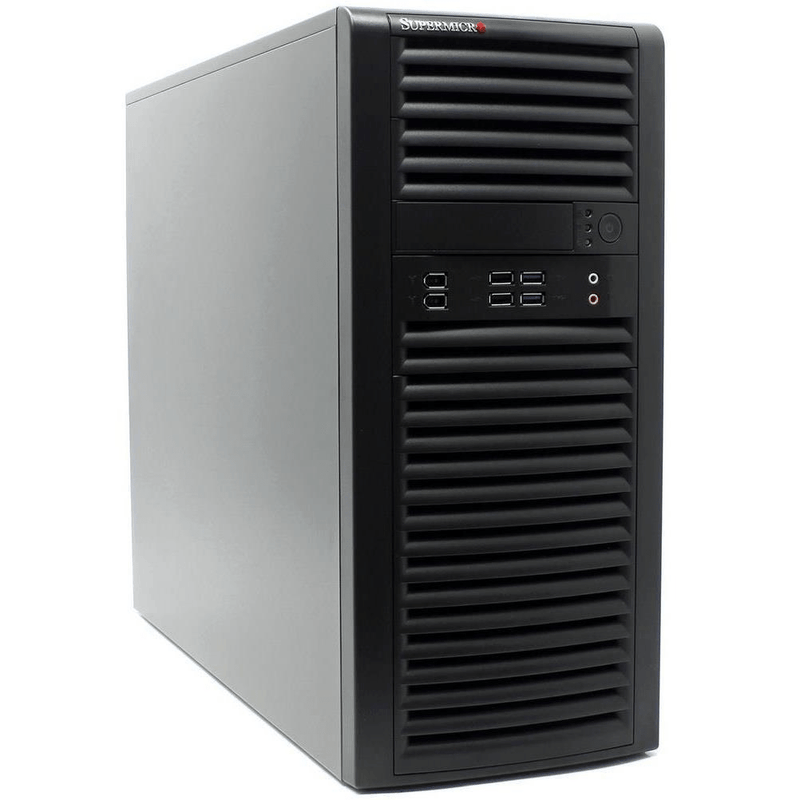 Supermicro 732D2-500B Midi Tower Black 500W PC Case CSE-732D2-500B
