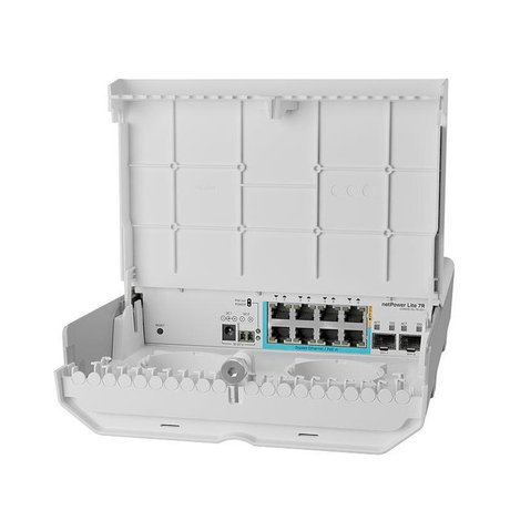 MikroTik netPower Lite 7 PoE input 1 output 2 SFP+ GPEN Switch CSS610-1Gi-7R-2S+OUT RB-NETPOWERL7R