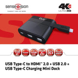 CLUB3D USB Type-C to HDMI 2.0 + USB 2.0 + USB Type-C Charging Mini Dock CSV-1534