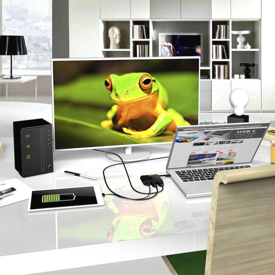CLUB3D USB Type-C to HDMI 2.0 + USB 2.0 + USB Type-C Charging Mini Dock CSV-1534