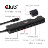 CLUB3D CSV-1592 Notebook Dock/port Replicator
