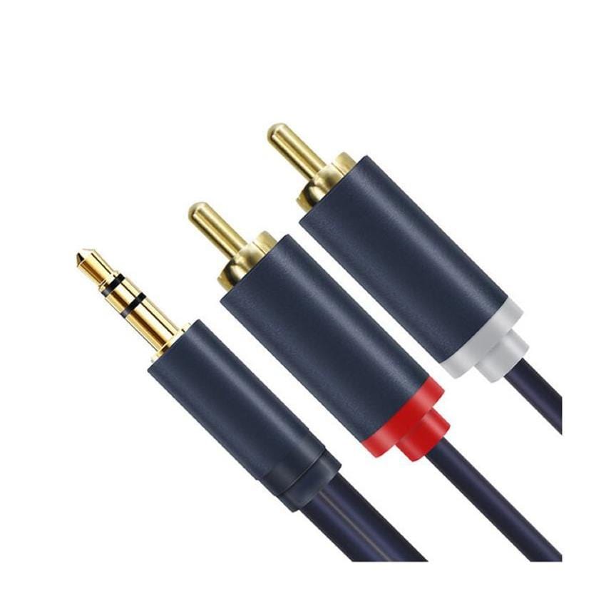 Cabletime CF17J 1.5m Professional Male to 2RCA Male Aux Cable CT-AV303-H12G-DB1.5