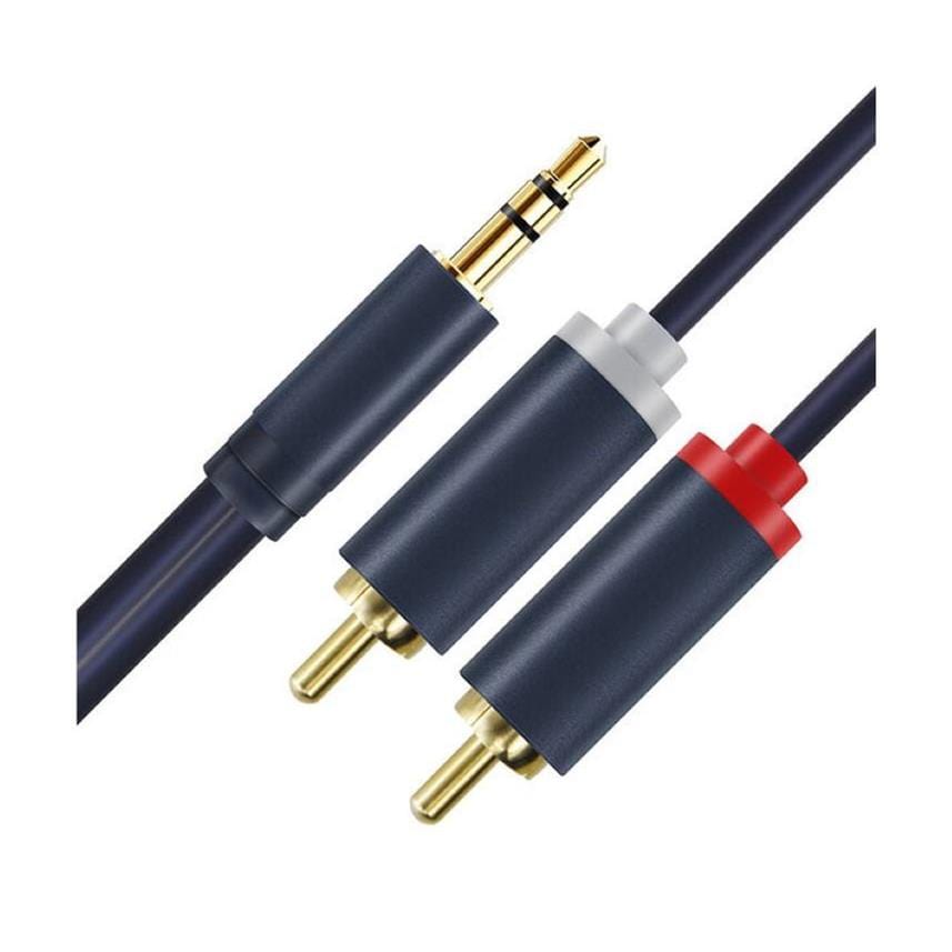 Cabletime CF17J 1.5m Professional Male to 2RCA Male Aux Cable CT-AV303-H12G-DB1.5
