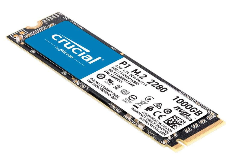 Crucial P1 M.2 1TB PCIe 3.0 NVMe Internal SSD CT1000P1SSD8