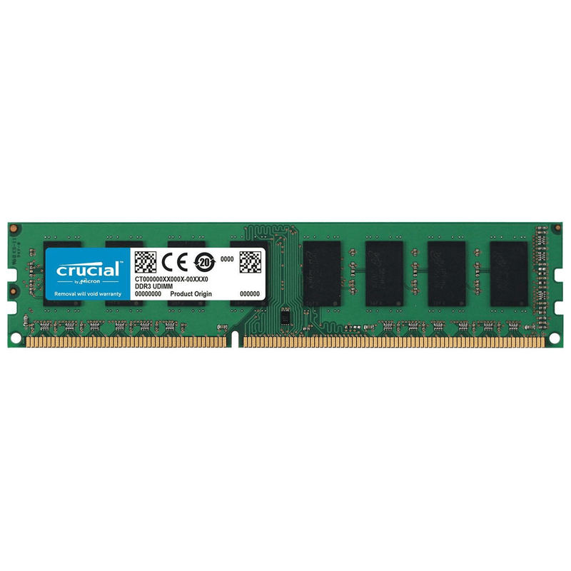 Crucial 8GB PC3-12800 Memory Module DDR3 1600MHz CT102464BD160B