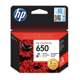 HP 650 Ink Advantage Tri-Colour Printer Cartridge Original CZ102AE Single-pack