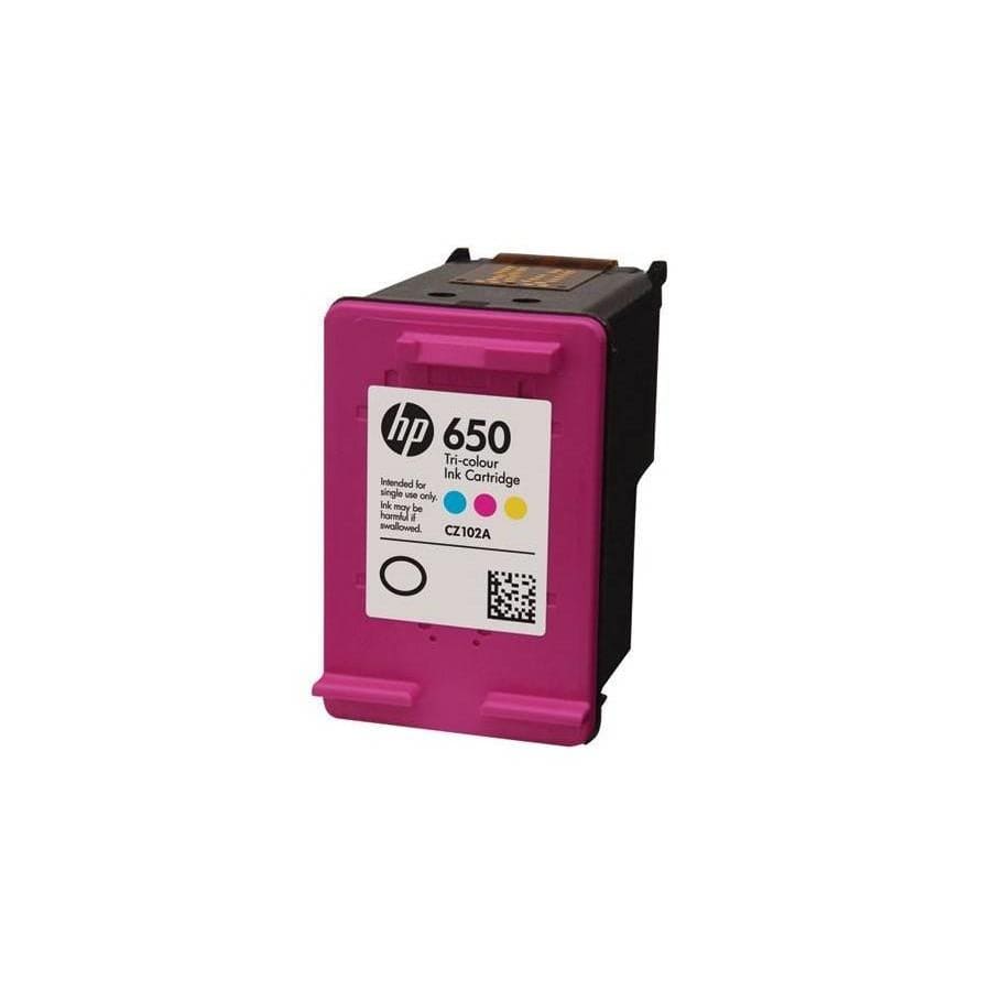 HP 650 Ink Advantage Tri-Colour Printer Cartridge Original CZ102AE Single-pack