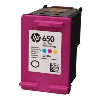HP 650 Cyan, Magenta, Yellow Printer Ink Cartridge Original CZ102AK Single-pack