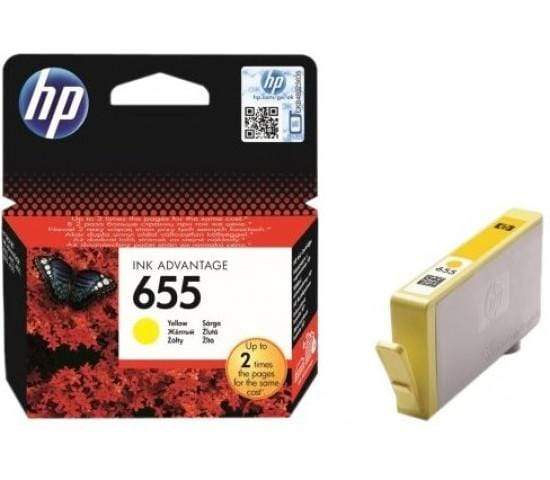 HP 655 Ink Advantage Yellow Printer Cartridge Original CZ112AE Single-pack