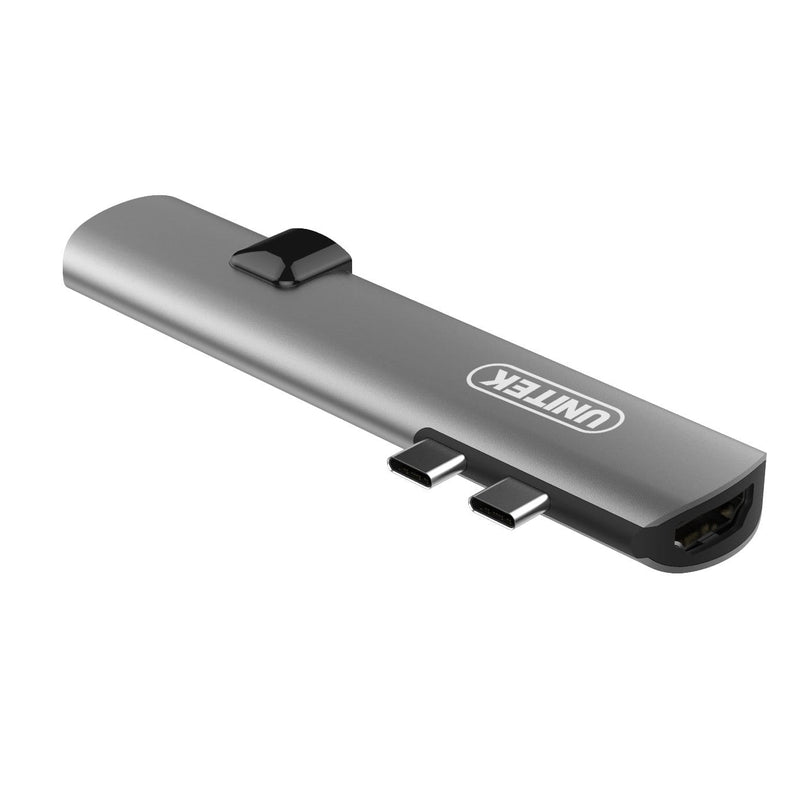 Unitek D008A interface hub USB 3.2 Gen 1 (3.1 Gen 1) Type-C 40000 Mbit/s Black