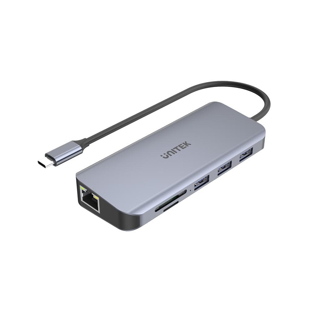 Unitek D1026B interface hub USB 3.2 Gen 1 (3.1 Gen 1) Type-C 5000 Mbit/s Grey