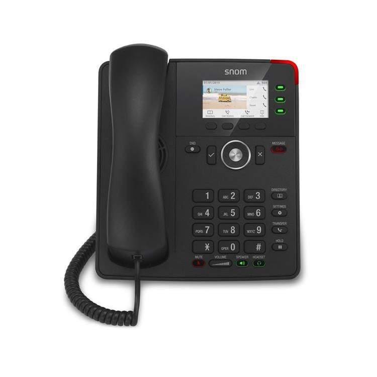 Snom D717 VoIP Phone 6-line Desktop SIP - No PSU Included Wide Colour TFT Display USB