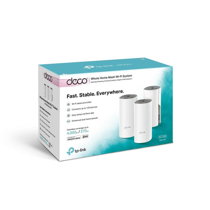 TP-Link AC1200 Whole Home Mesh Wi-Fi System DECO E4(3-PACK)